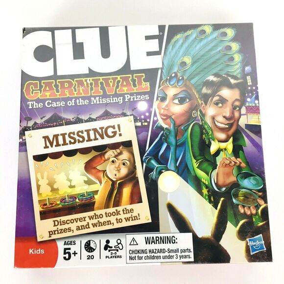 Carnival The Case of the Missing Prizes CLUE Hasbro Board Game - Picture 5 of 5